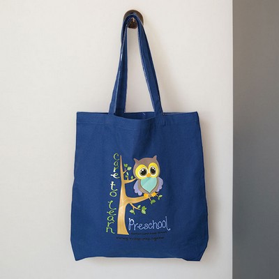 10 oz Cotton Canvas Tote Bag: Premium 18" W x 15.5" H x 4" D